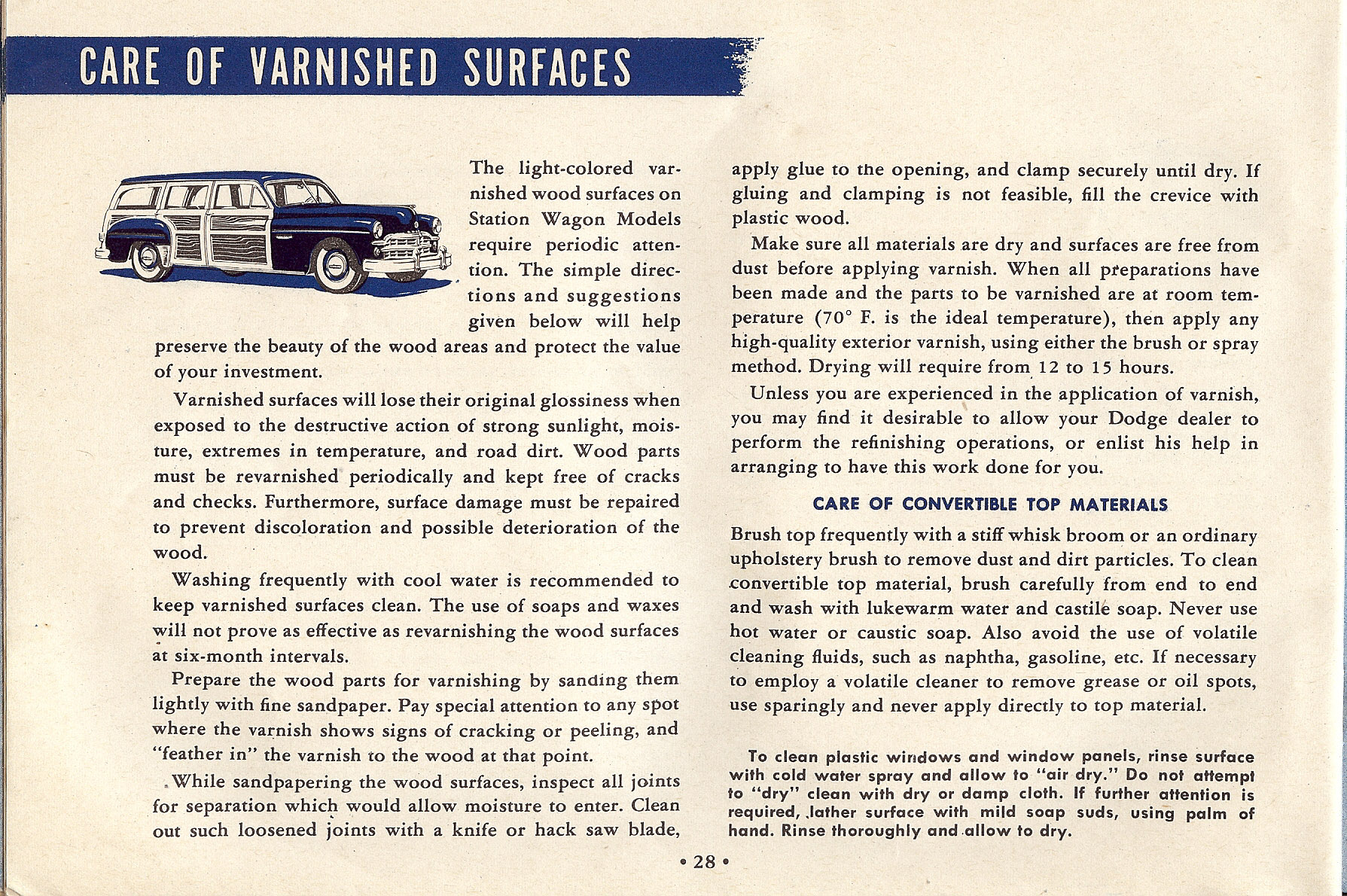 1949 Dodge D29 and D30 Manual Page 33